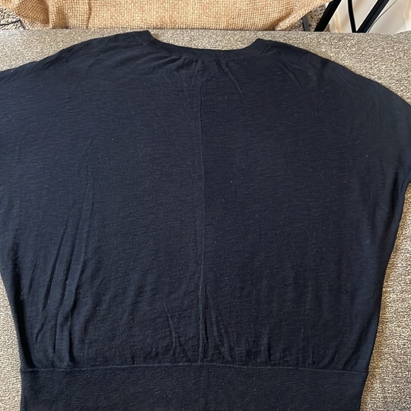 Vince Black Crew Neck High Low Oversize Sweater Size M - Picture 7 of 11